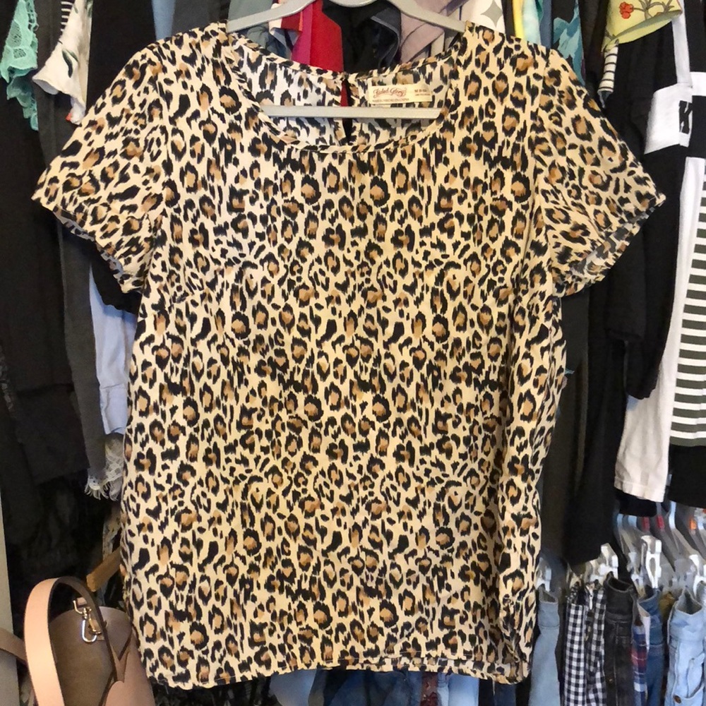 Cheetah work shirt